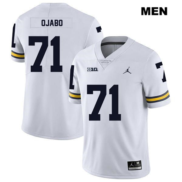 Men's NCAA Michigan Wolverines David Ojabo #71 White Jordan Brand Authentic Stitched Legend Football College Jersey RM25K41KU